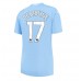 Günstige Manchester City Kevin De Bruyne #17 Heim Fussballtrikot Damen 2023-24 Kurzarm